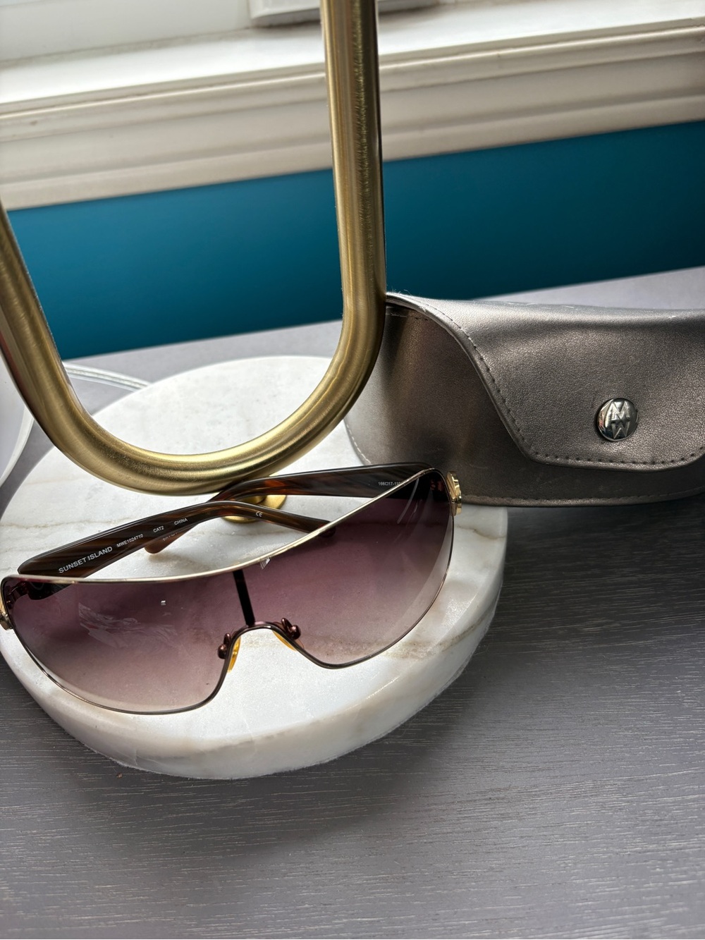 Authentic Michele Women's Gradient Brown Sunglasses